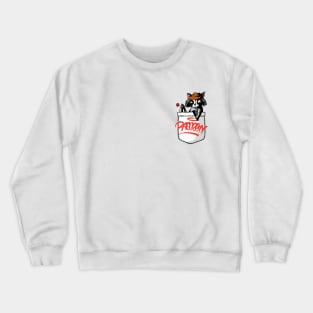 Pocket Raccoon Crewneck Sweatshirt